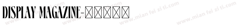 Display Magazine字体转换